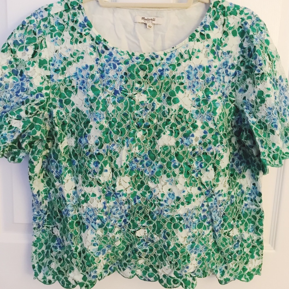 Madewell | Lace Cropped Blouse